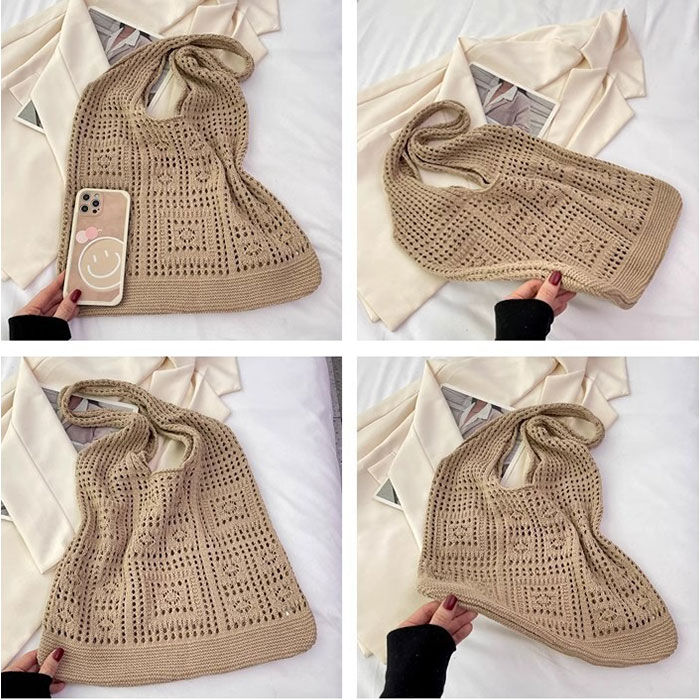 BACKYARD FAMILY「ニットトートバッグ 肩掛け 通販 トートバッグ レディース ニットバッグ ニットトート ニット」|トートバッグ|