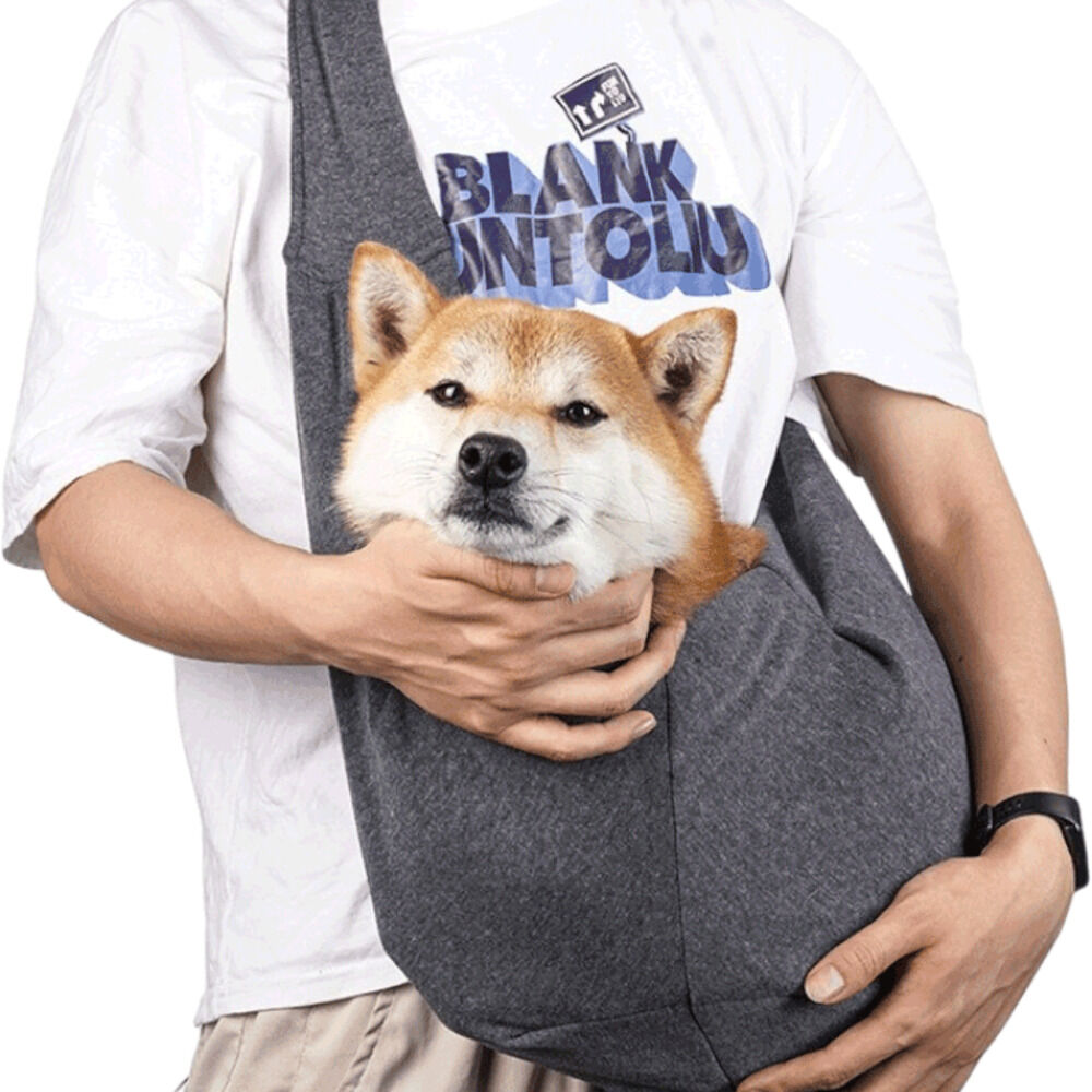 BACKYARD FAMILY「ペットスリング ドッグスリング 通販 犬 猫 ペット 小型犬 抱っこひも 抱っこ紐 散歩」|その他|グレー2