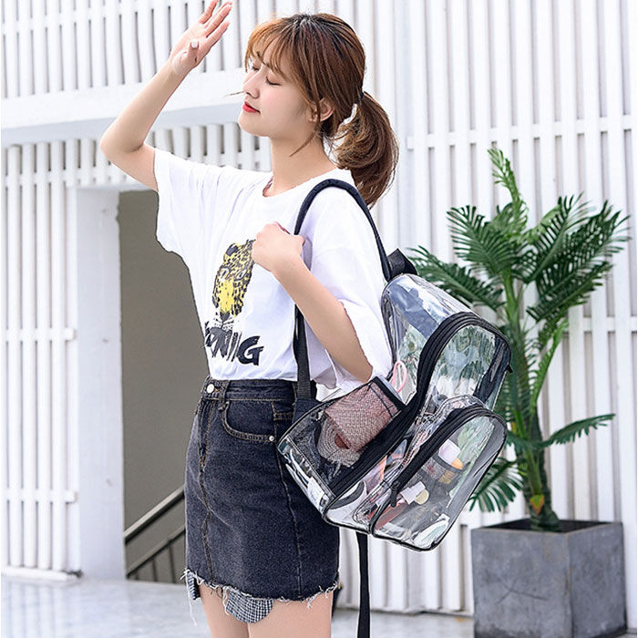 BACKYARD FAMILY「リュックサック クリア 透明 通販 クリアバックパック 透明リュックサック ビニールバックパック」|リュック|