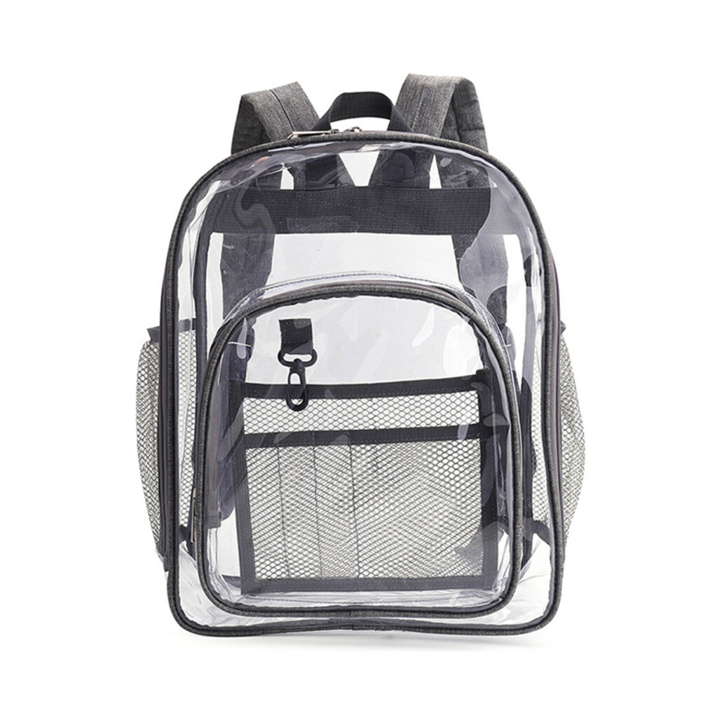 BACKYARD FAMILY「リュックサック クリア 透明 通販 クリアバックパック 透明リュックサック ビニールバックパック」|リュック|グレー2