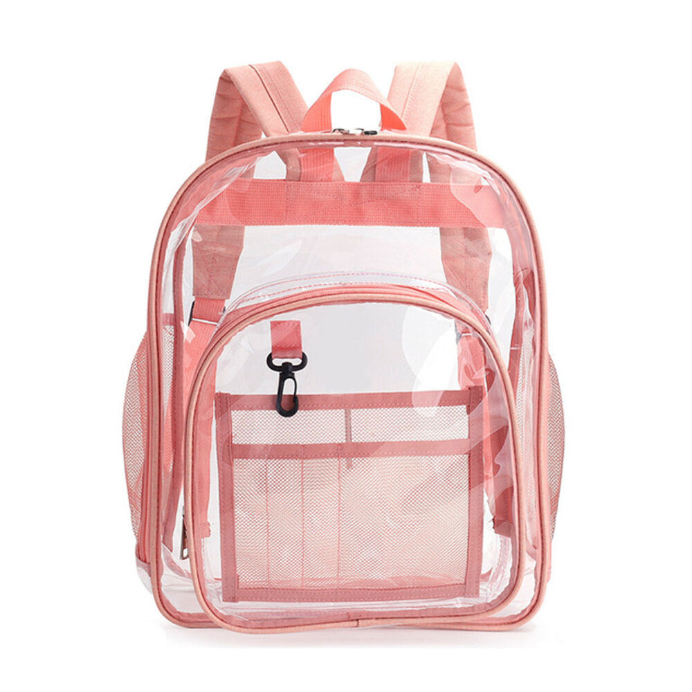 BACKYARD FAMILY「リュックサック クリア 透明 通販 クリアバックパック 透明リュックサック ビニールバックパック」|リュック|ピンク1