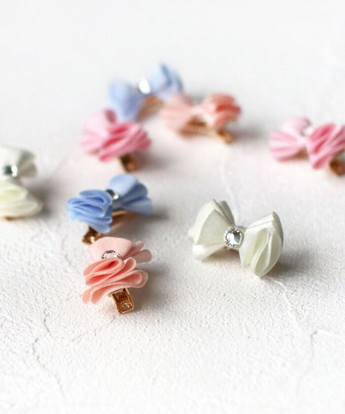 BACKYARD FAMILY「Rora ヘアクリップ キッズ 2個セット 通販 メロディア ミニ ラインストーン ヘアークリップ」|その他|