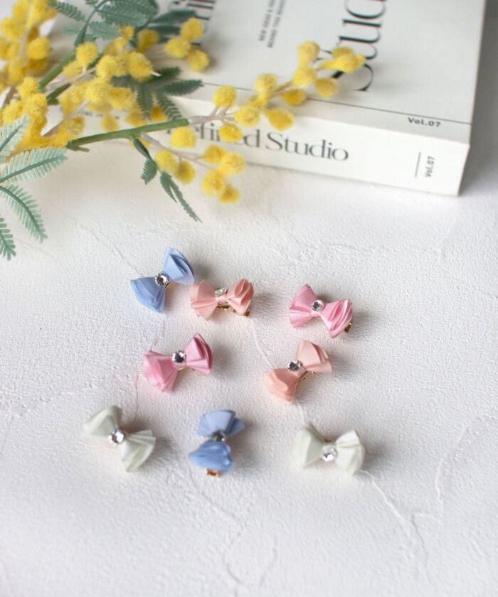 BACKYARD FAMILY「Rora ヘアクリップ キッズ 2個セット 通販 メロディア ミニ ラインストーン ヘアークリップ」|その他|