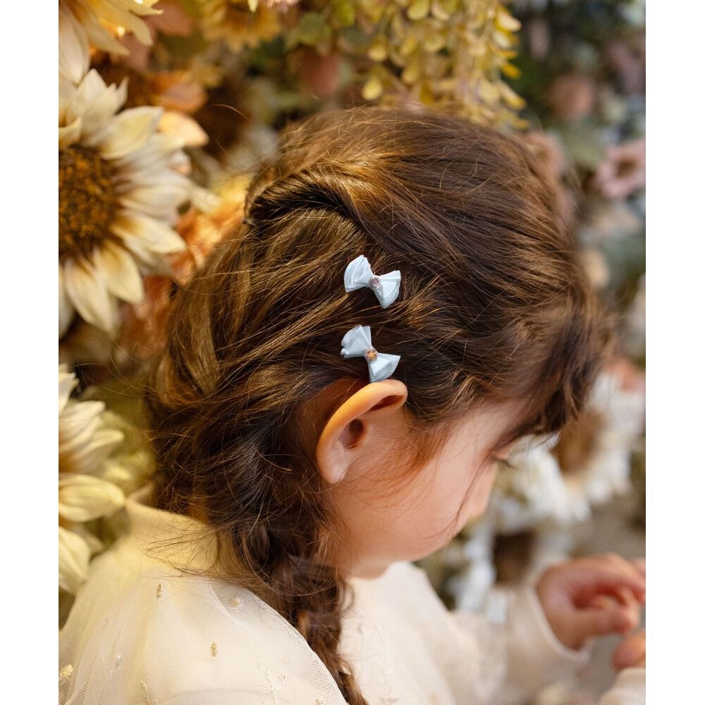 BACKYARD FAMILY「Rora ヘアクリップ キッズ 2個セット 通販 メロディア ミニ ラインストーン ヘアークリップ」|その他|パープル1