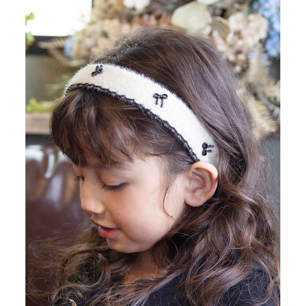 BACKYARD FAMILY「Rora カチューシャ キッズ 通販 ロリス リボン 髪飾り 髪留め 髪どめ ヘアアクセサリー」|その他|ホワイト1