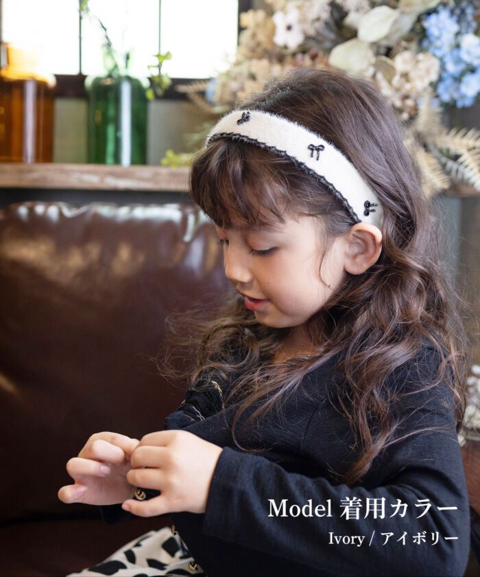 BACKYARD FAMILY「Rora カチューシャ キッズ 通販 ロリス リボン 髪飾り 髪留め 髪どめ ヘアアクセサリー」|その他|