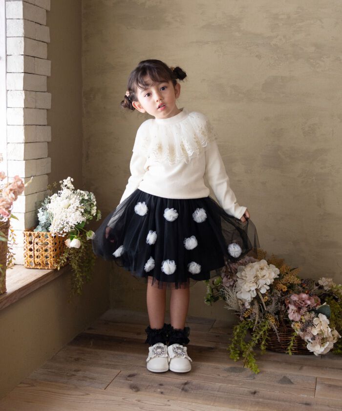 BACKYARD FAMILY「Rora 子供服 スカート 通販 ポップマム お花スカート フレアスカート キッズ 女の子 女子」|その他|