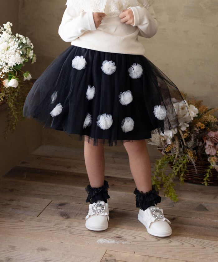 BACKYARD FAMILY「Rora 子供服 スカート 通販 ポップマム お花スカート フレアスカート キッズ 女の子 女子」|その他|