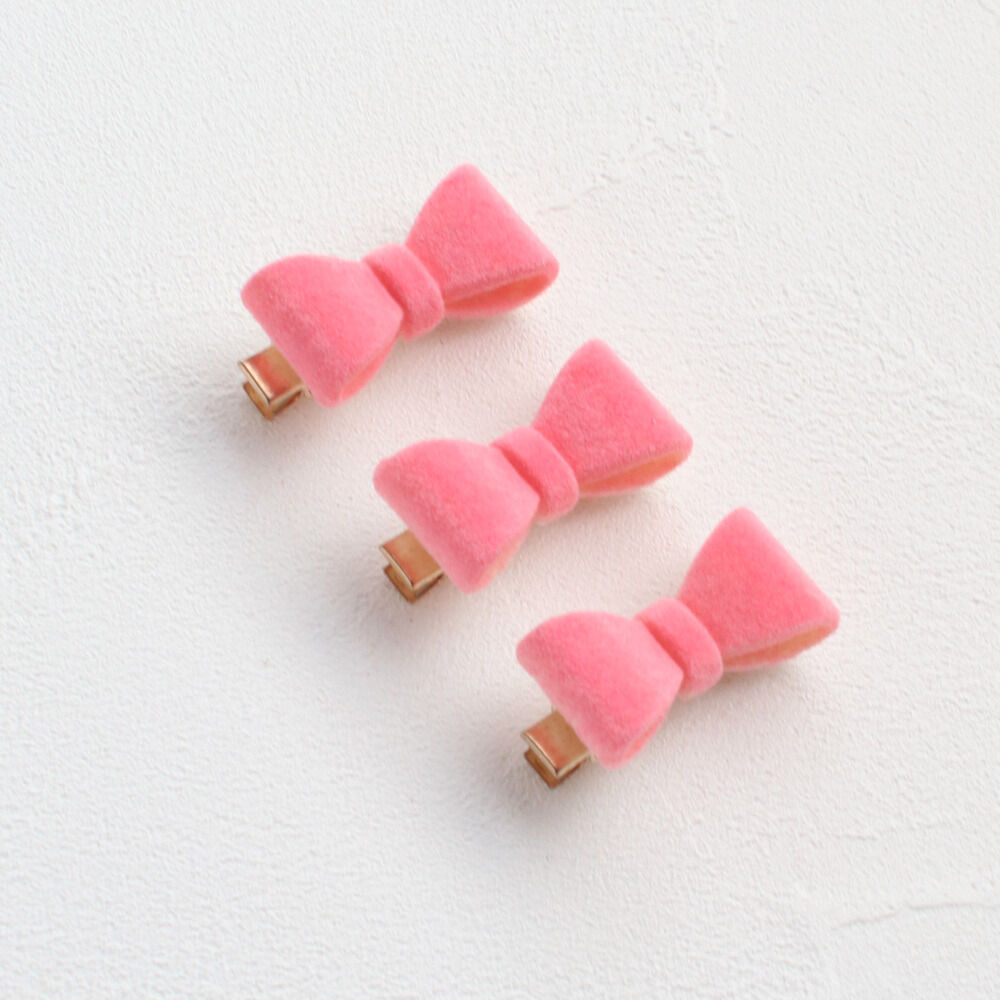 BACKYARD FAMILY「Rora ヘアクリップ キッズ 3個セット 通販 ひな ヘアークリップ 髪どめ 髪留め」|その他|ピンク1