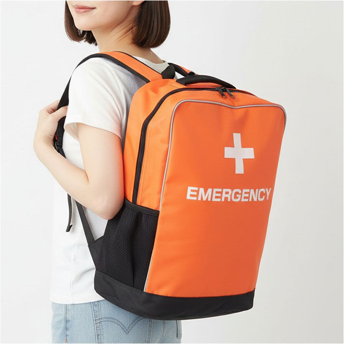 BACKYARD FAMILY「防災リュックサック 25点セット 非常用 通販 防災バッグ 避難グッズ 防災用品 給水バッグ」|その他|