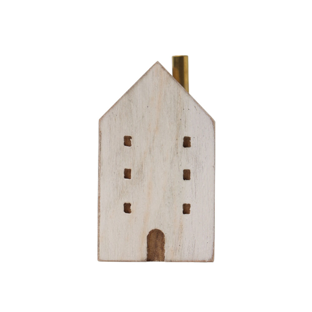 BACKYARD FAMILY「オブジェ インテリア 置物 通販 木のお家 一輪挿し 飾り 木製 インテリア雑貨 フラワーベース」|その他|ホワイト1