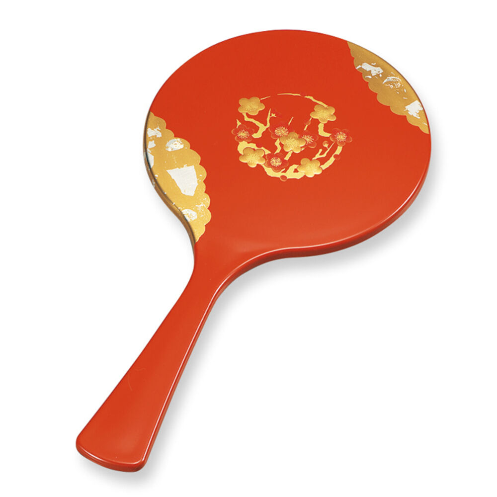 BACKYARD FAMILY「手鏡 和風 山中塗 通販 日本製 国産 雅手鏡 ハンドミラー 雅 鏡 ミラー ミタニ 山中漆器」|その他|レッド2