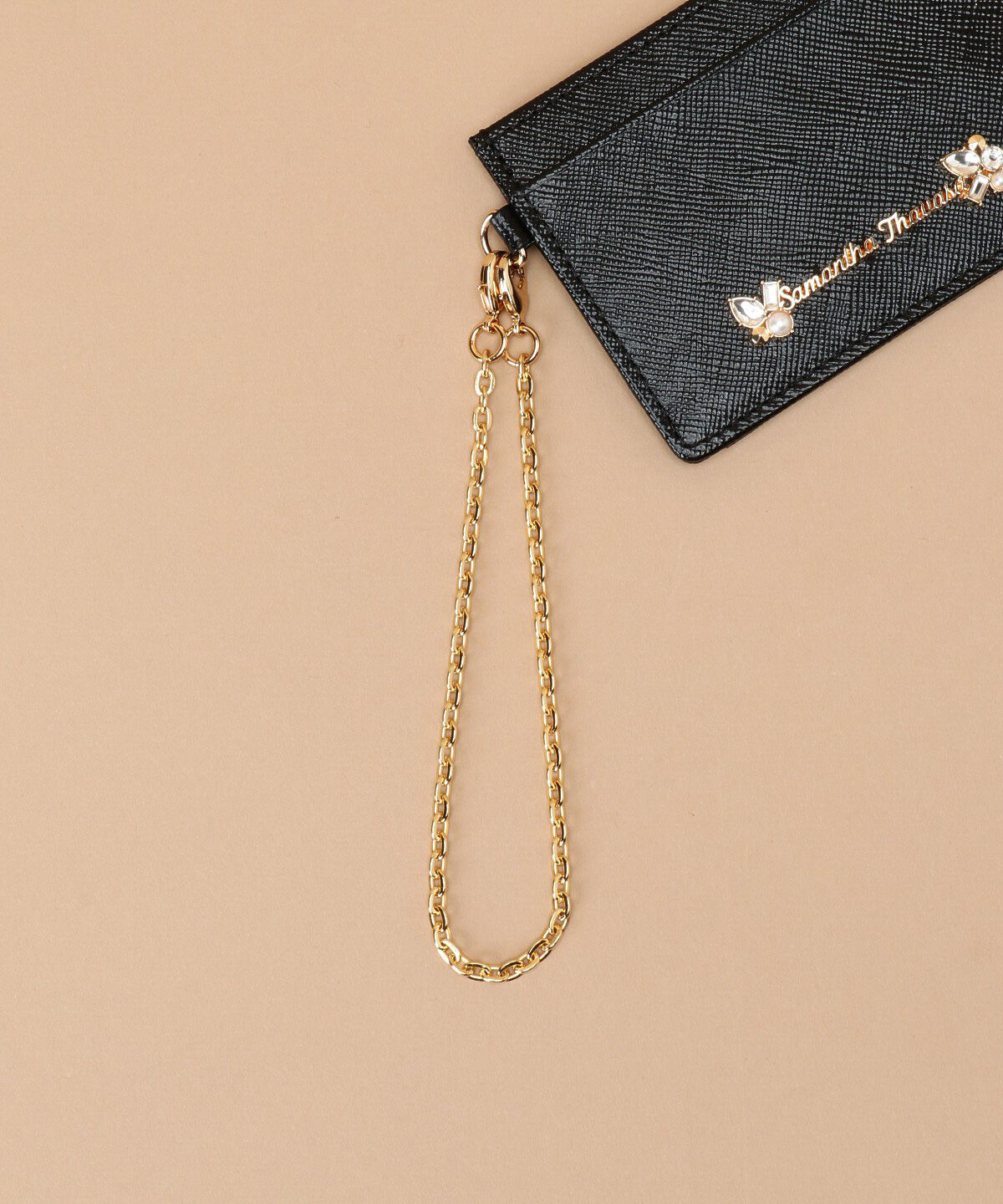 Samantha Thavasa「ラメレザービジュー パスケース」|定期入れ|