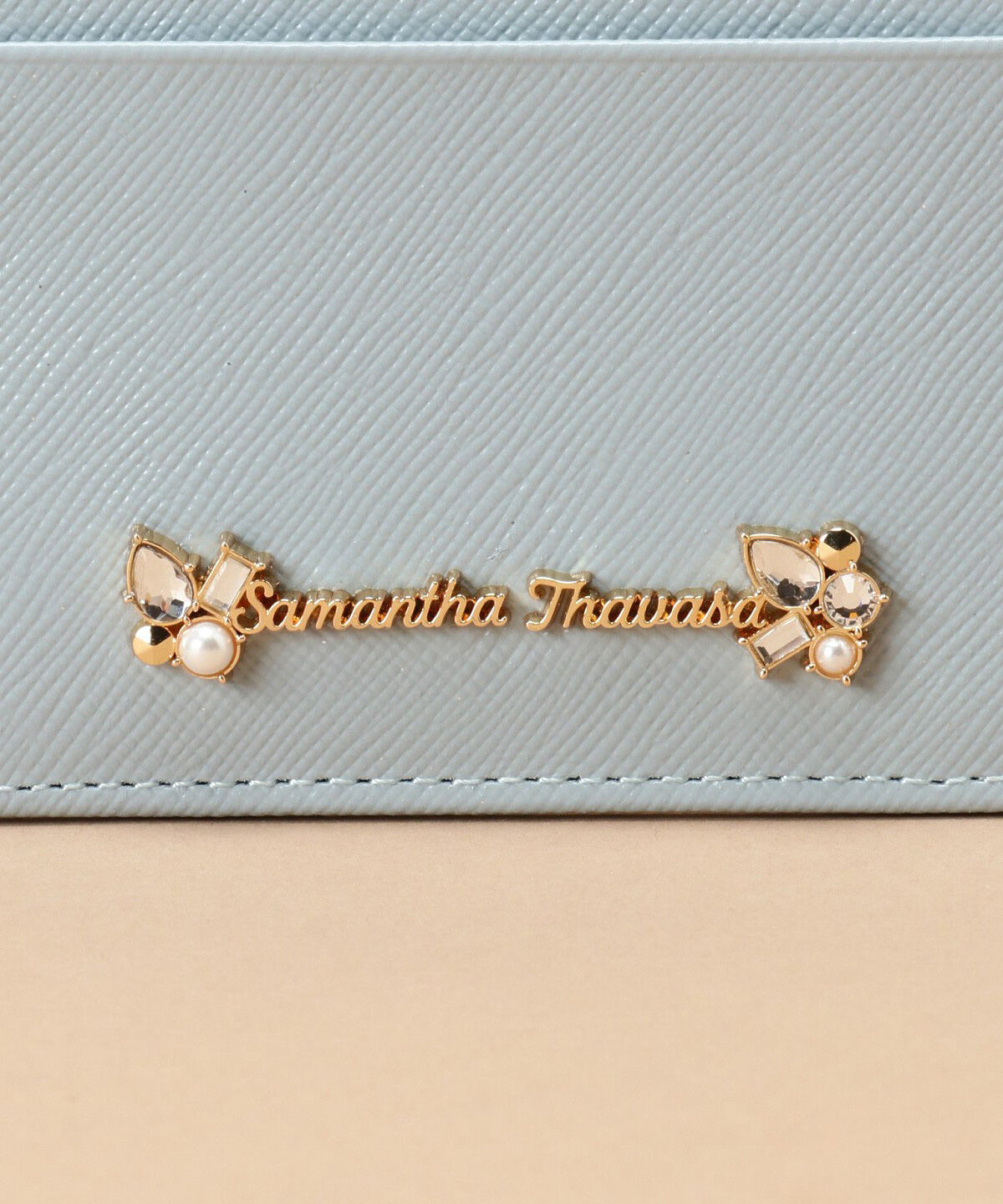 Samantha Thavasa「ラメレザービジュー パスケース」|定期入れ|