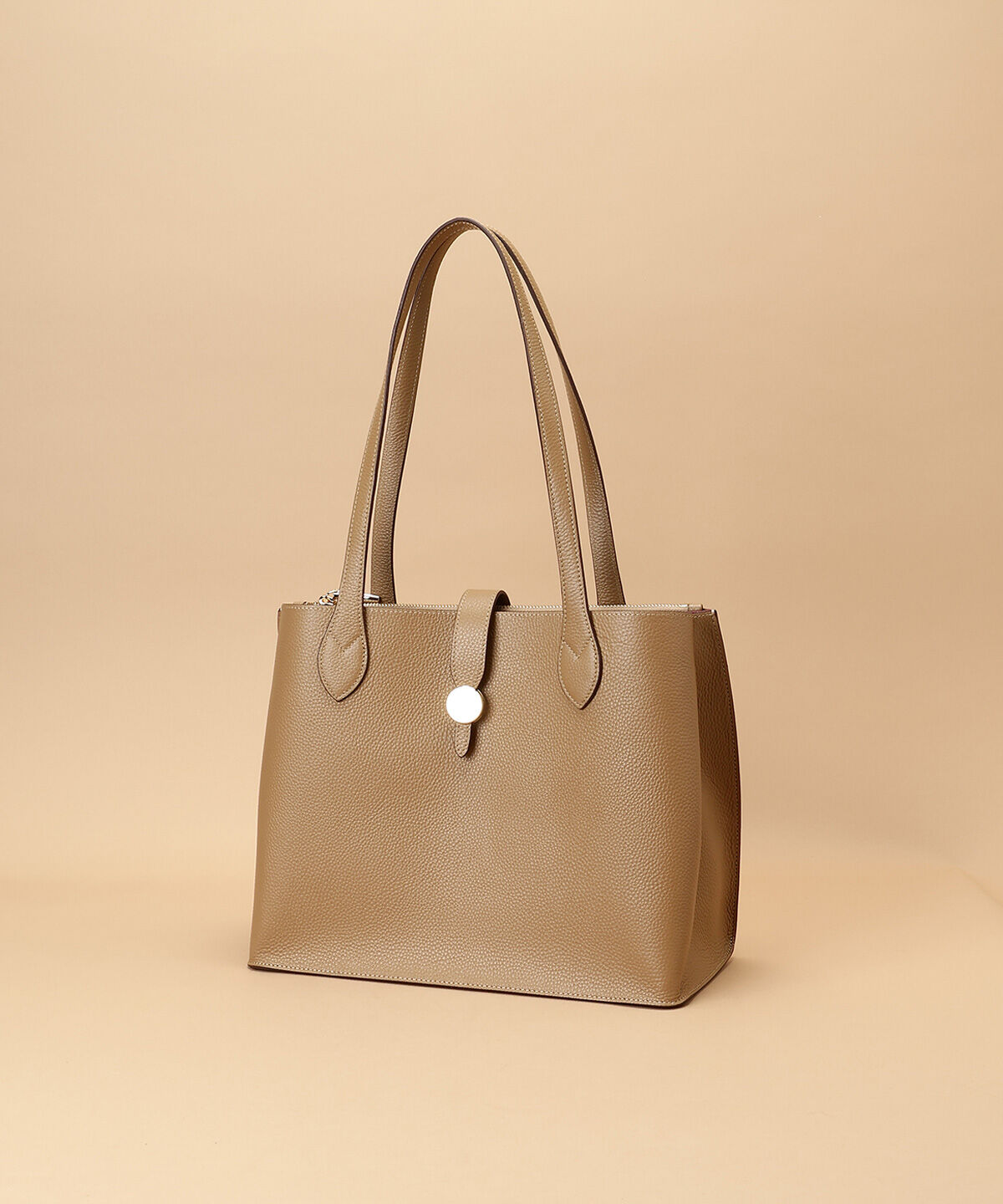 Samantha Thavasa「サークルモチーフスクエアレザートートバッグ 大サイズ」|トートバッグ|