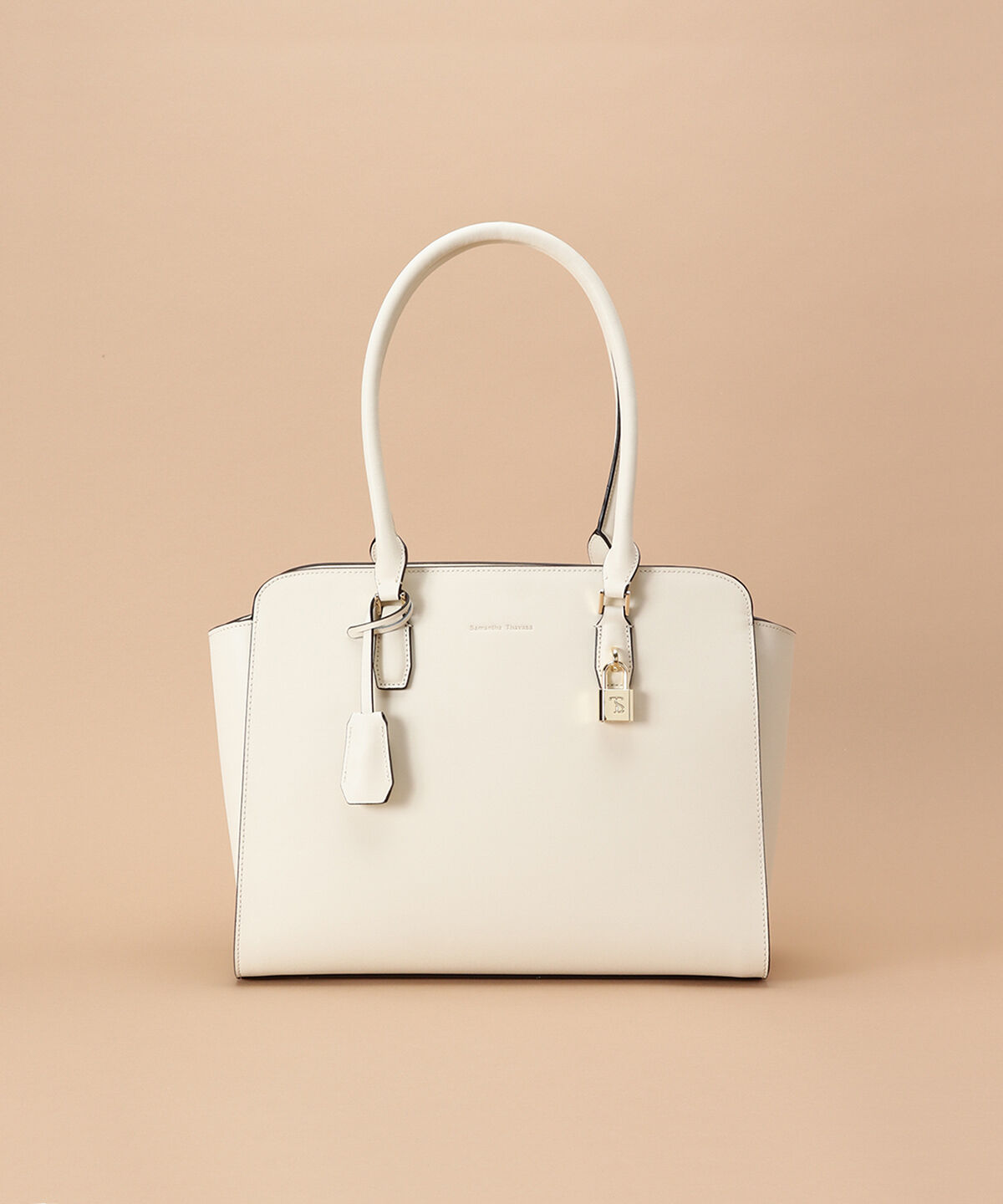 Samantha Thavasa「サマンサ スプリットミア 大サイズ」|トートバッグ|オフホワイト