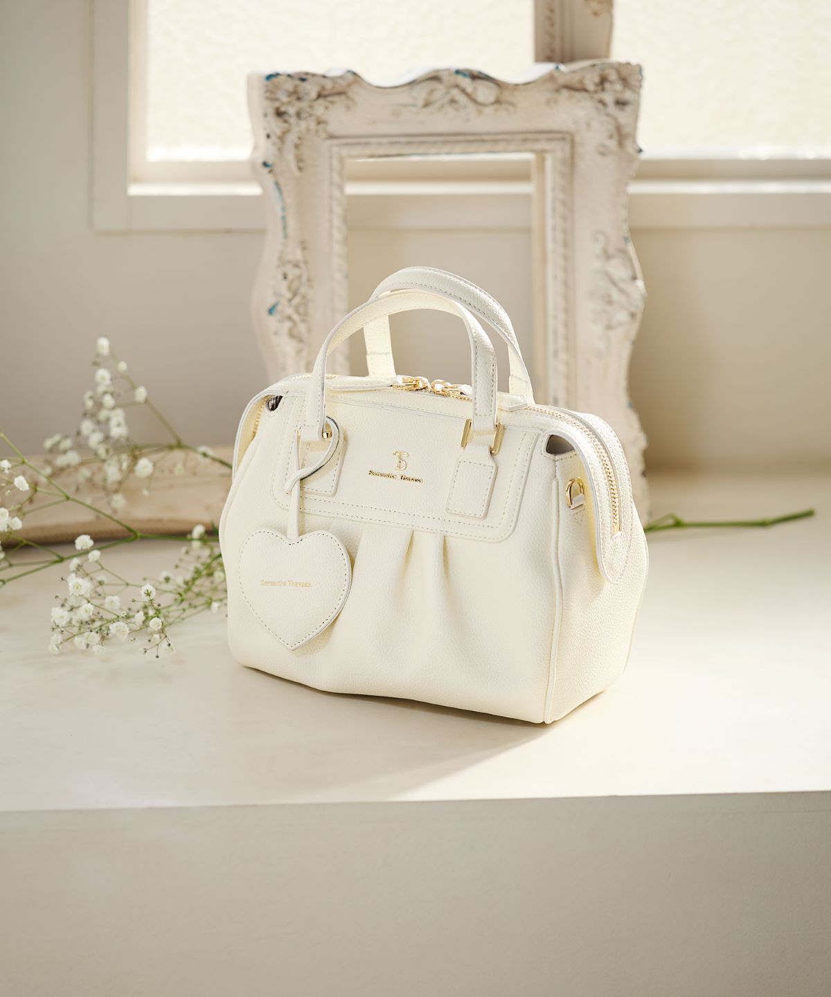 Samantha Thavasa「[パステルカラー]サマンサアンビシオン[Revival Collection]」|ハンドバッグ|オフホワイト