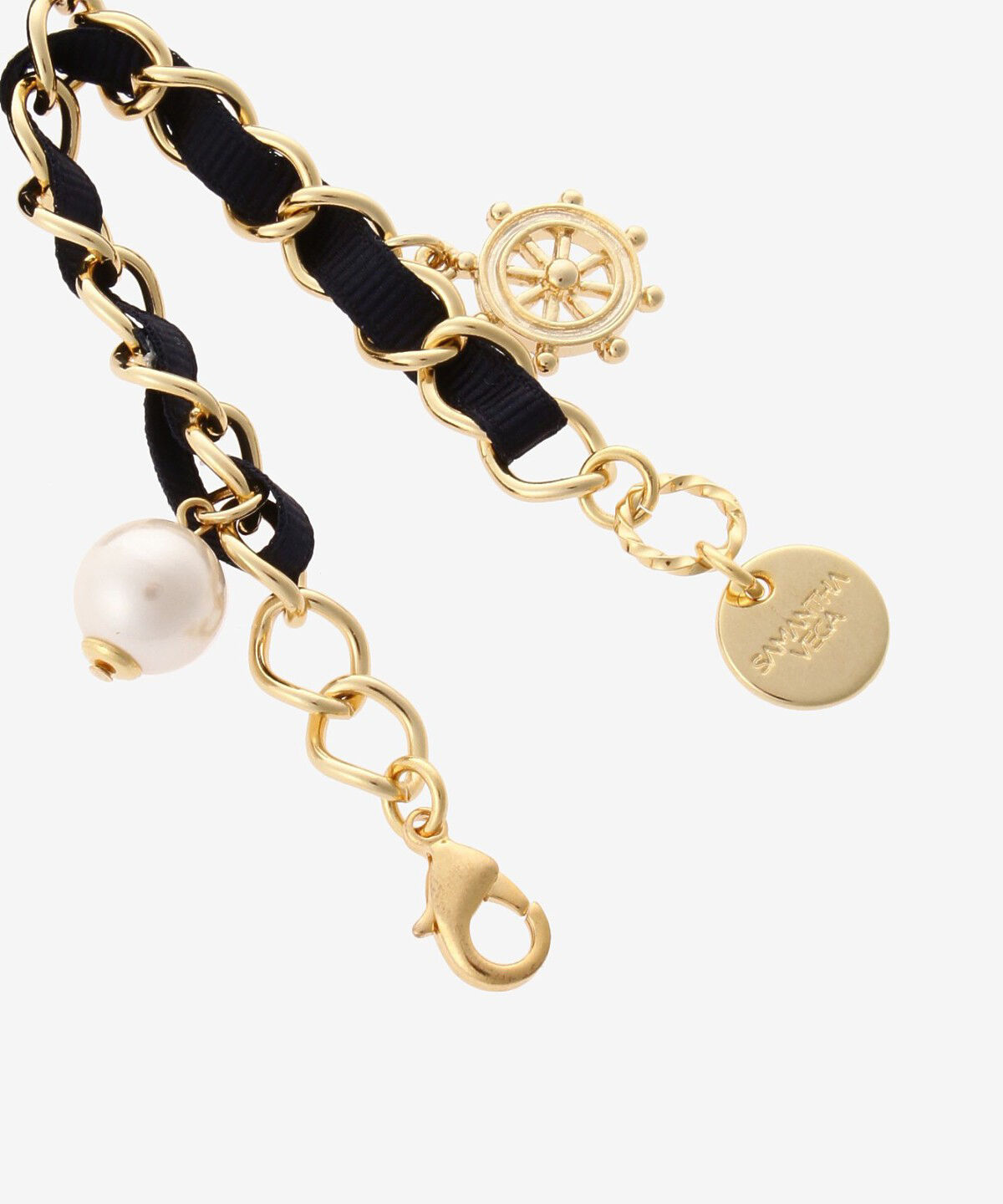 Samantha Vega「リボン&times;ボーダーいかりチャーム」|チャーム・キーホルダー|