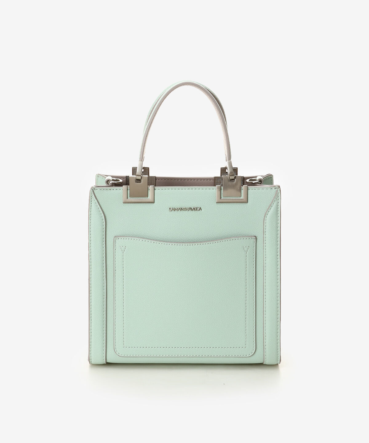 Samantha Vega「シンプルBOXトートバッグ (小)」|ハンドバッグ|ミント