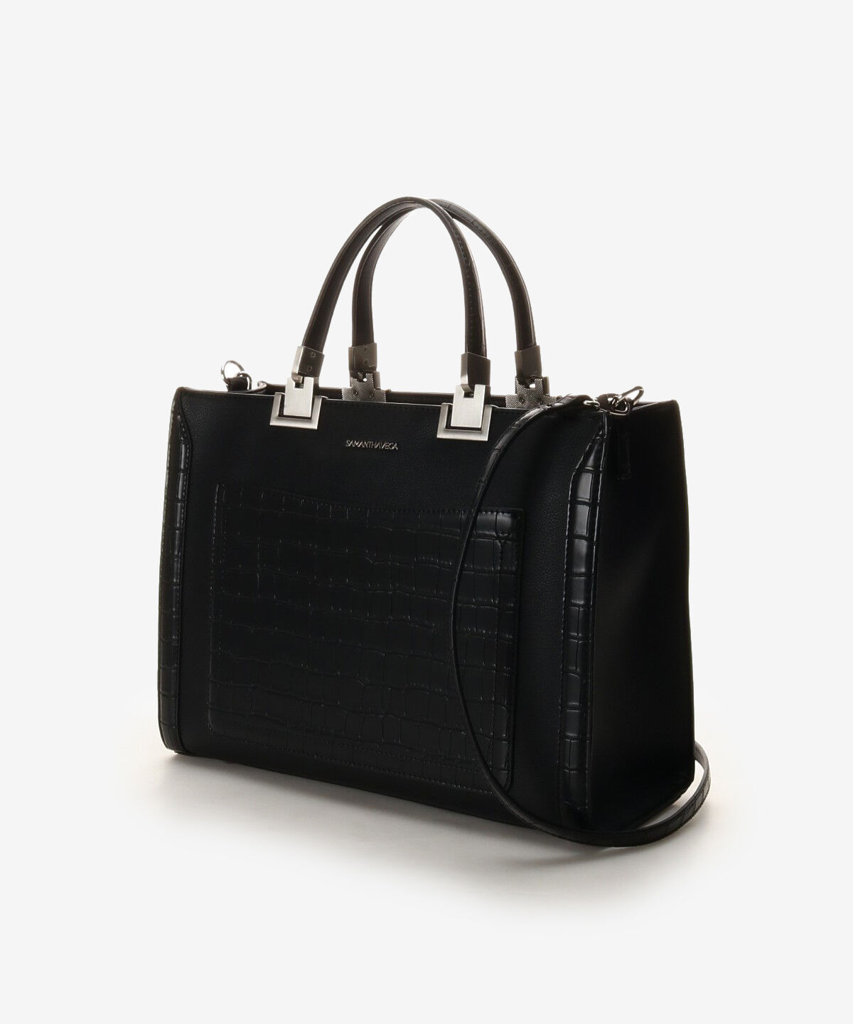 Samantha Vega「クロコ調シンプルBOXトートバッグ (大)」|トートバッグ|