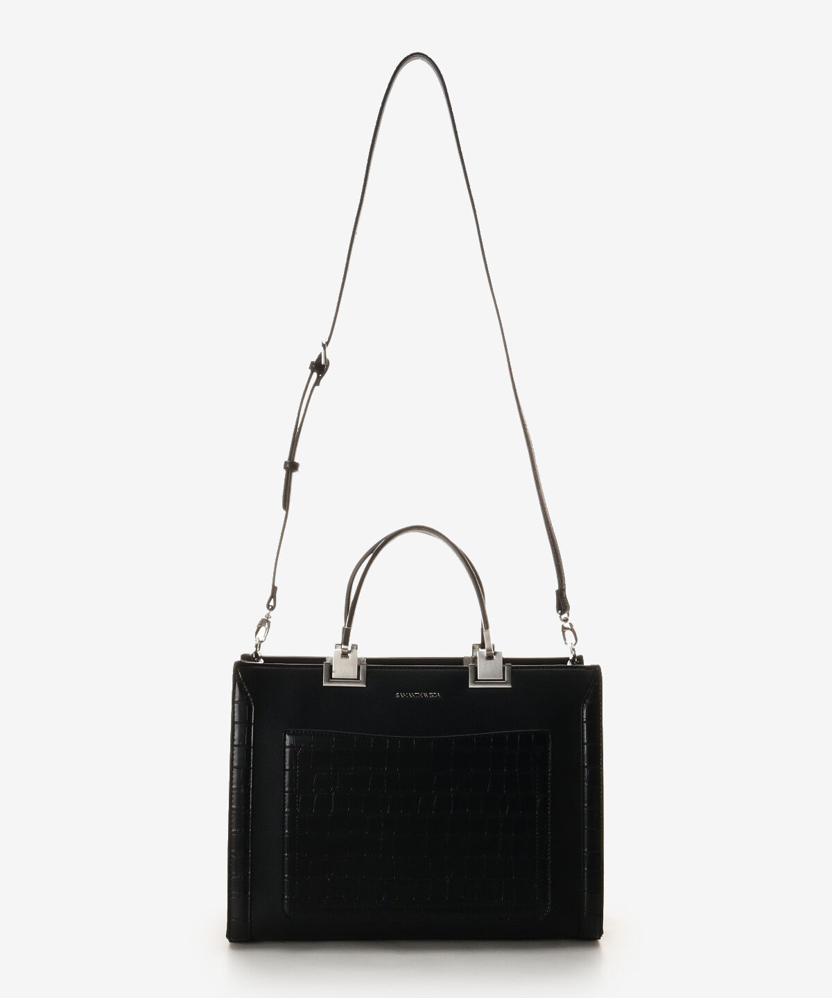Samantha Vega「クロコ調シンプルBOXトートバッグ (大)」|トートバッグ|