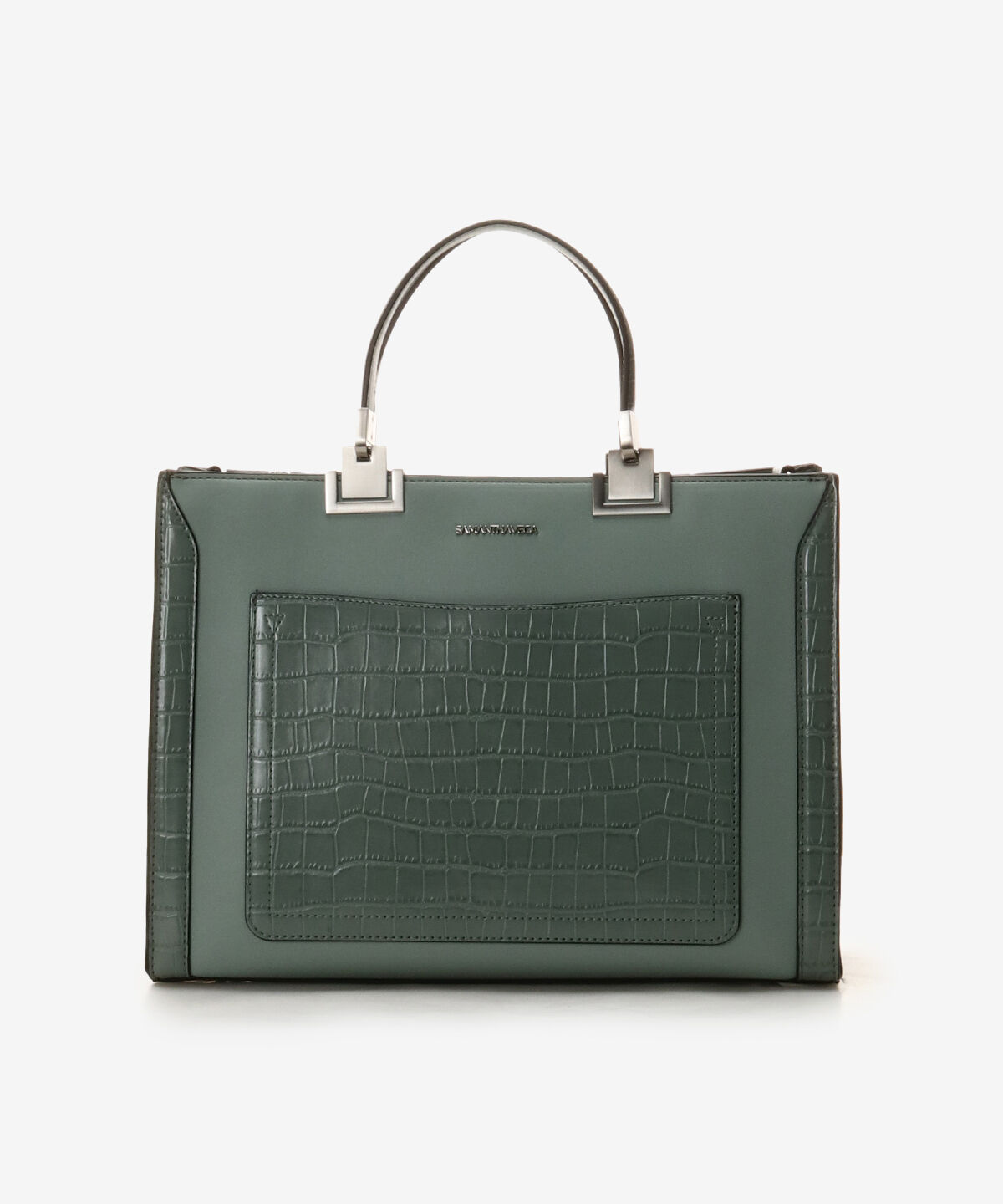 Samantha Vega「クロコ調シンプルBOXトートバッグ (大)」|トートバッグ|ミント