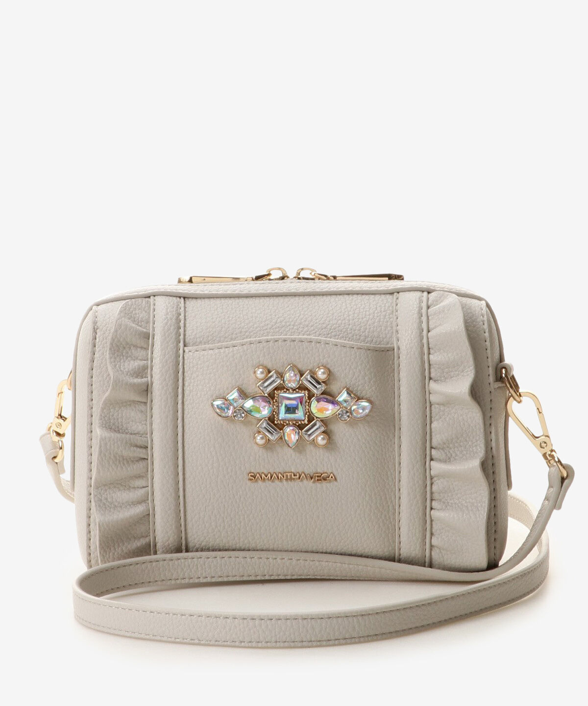 Samantha Vega「ビジューフリルショルダーバッグ」|ショルダー・メッセンジャー|