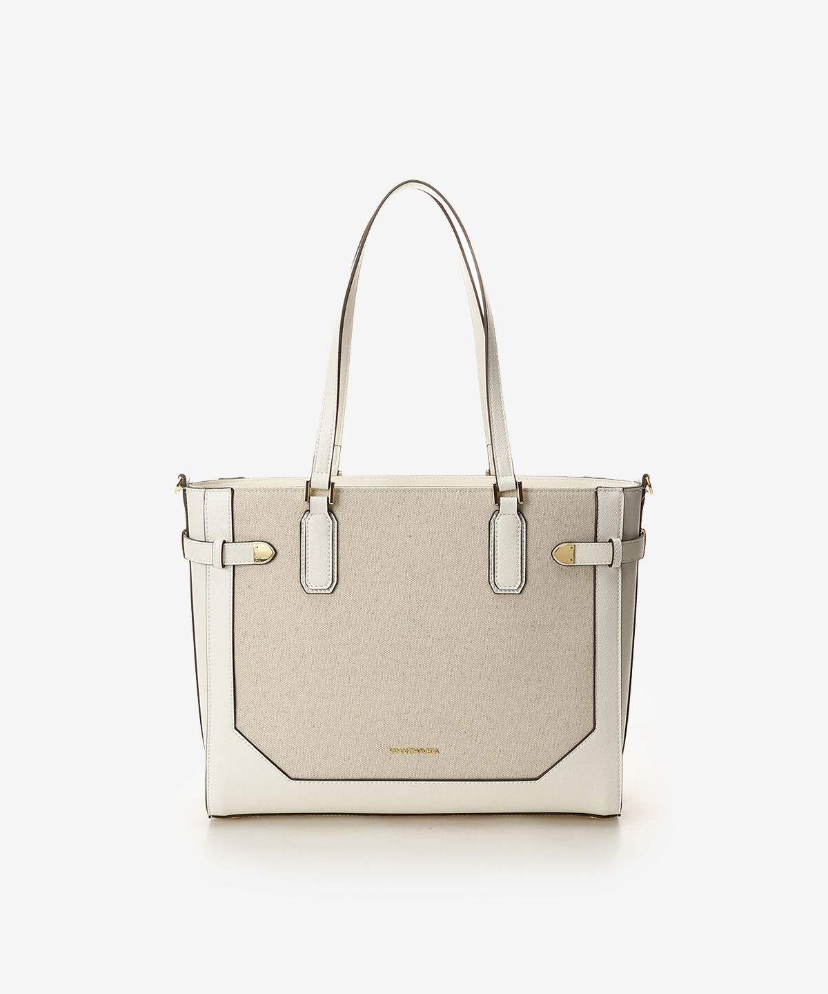 Samantha Vega「キャンバスベルト金具A4トートバッグ」|トートバッグ|オフホワイト