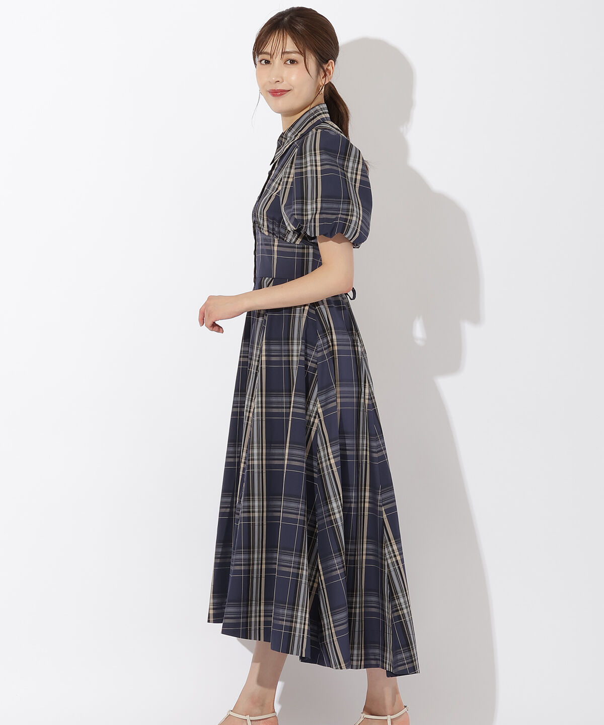 アンドクチュール「コルセットシャツワンピース」|ワンピース|