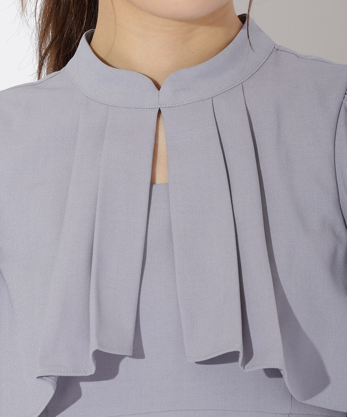 アンドクチュール「フリルケープ風ワンピース」|ワンピース|