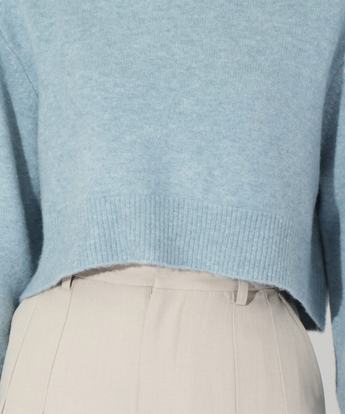 アンドクチュール「ウールMIXハイネックニットプルオーバー」|ニット・セーター|