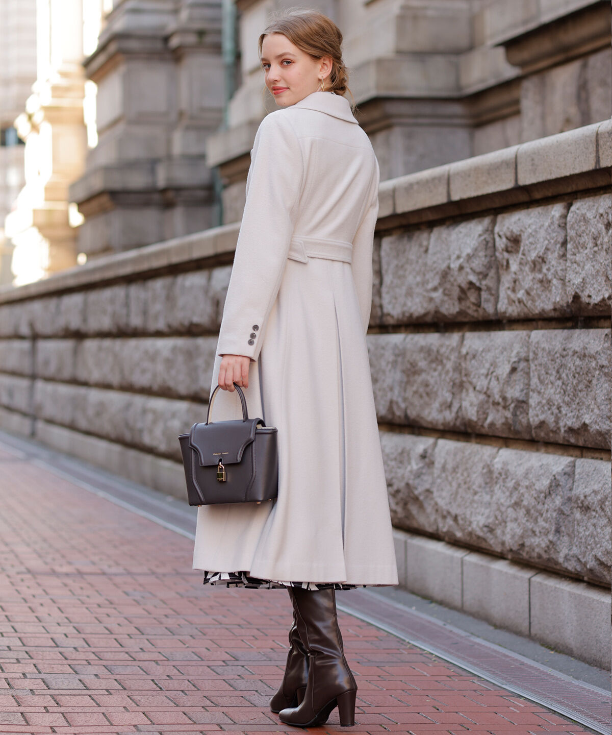 アンドクチュール「ドレストレンチコート」|ステンカラーコート|