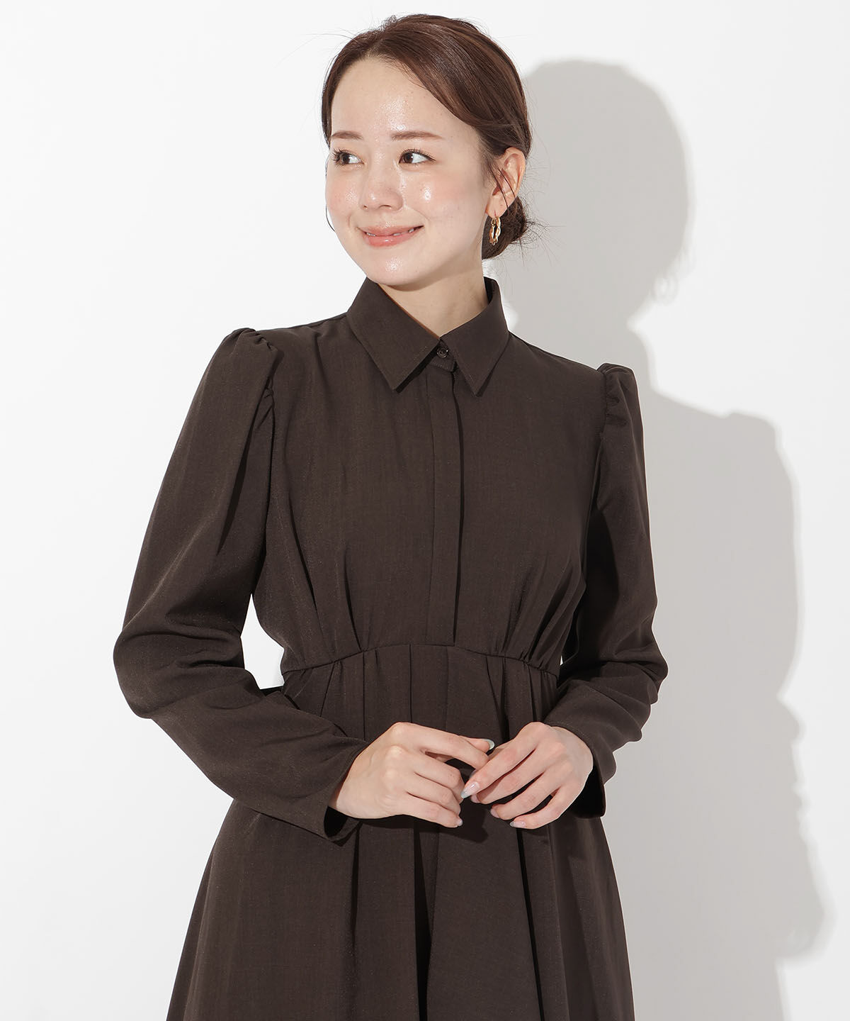 アンドクチュール「アシメラッフルフリルバックリボンワンピース」|ワンピース|