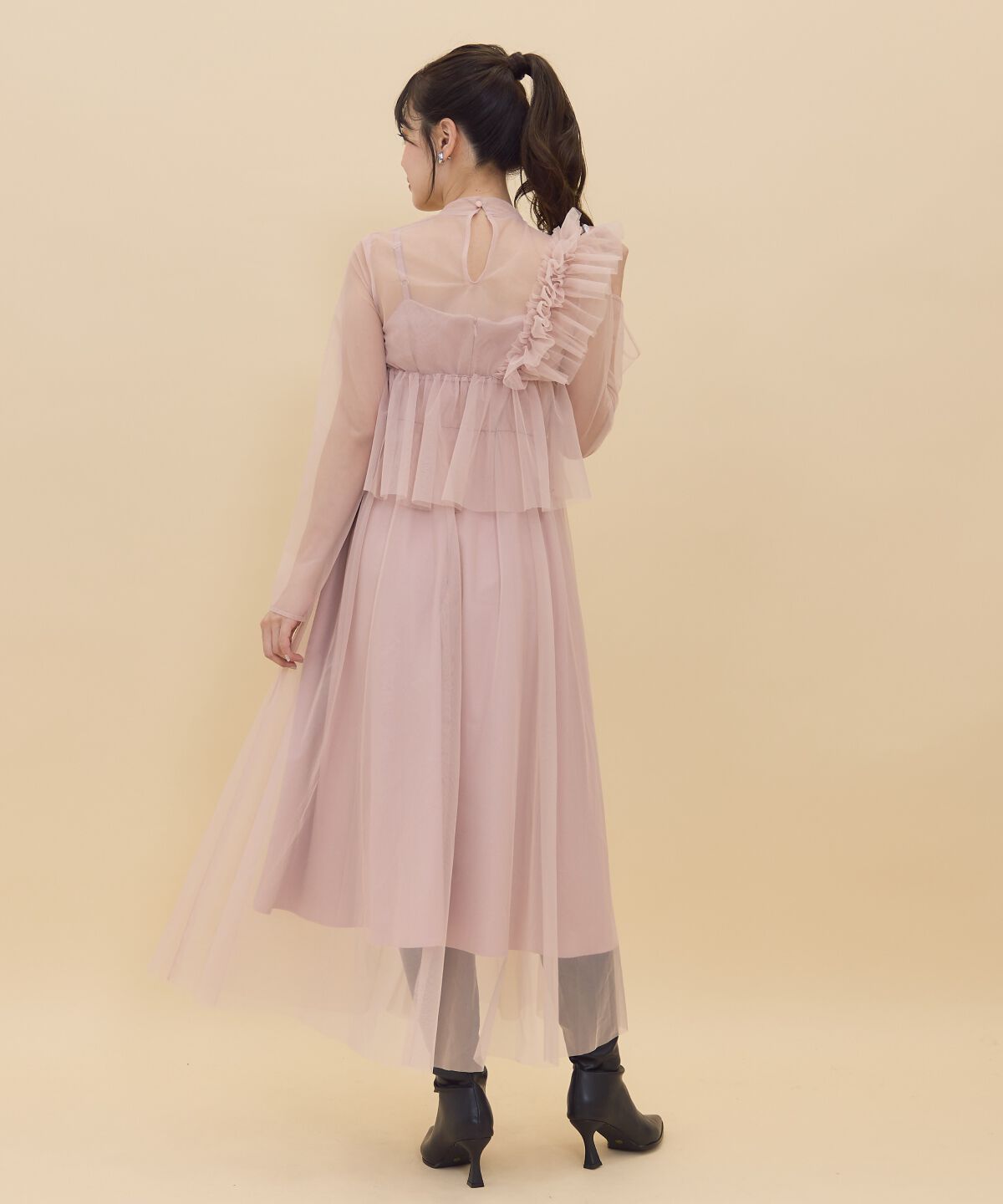 REDYAZEL「チュールレイヤードワンピース」|ワンピース|