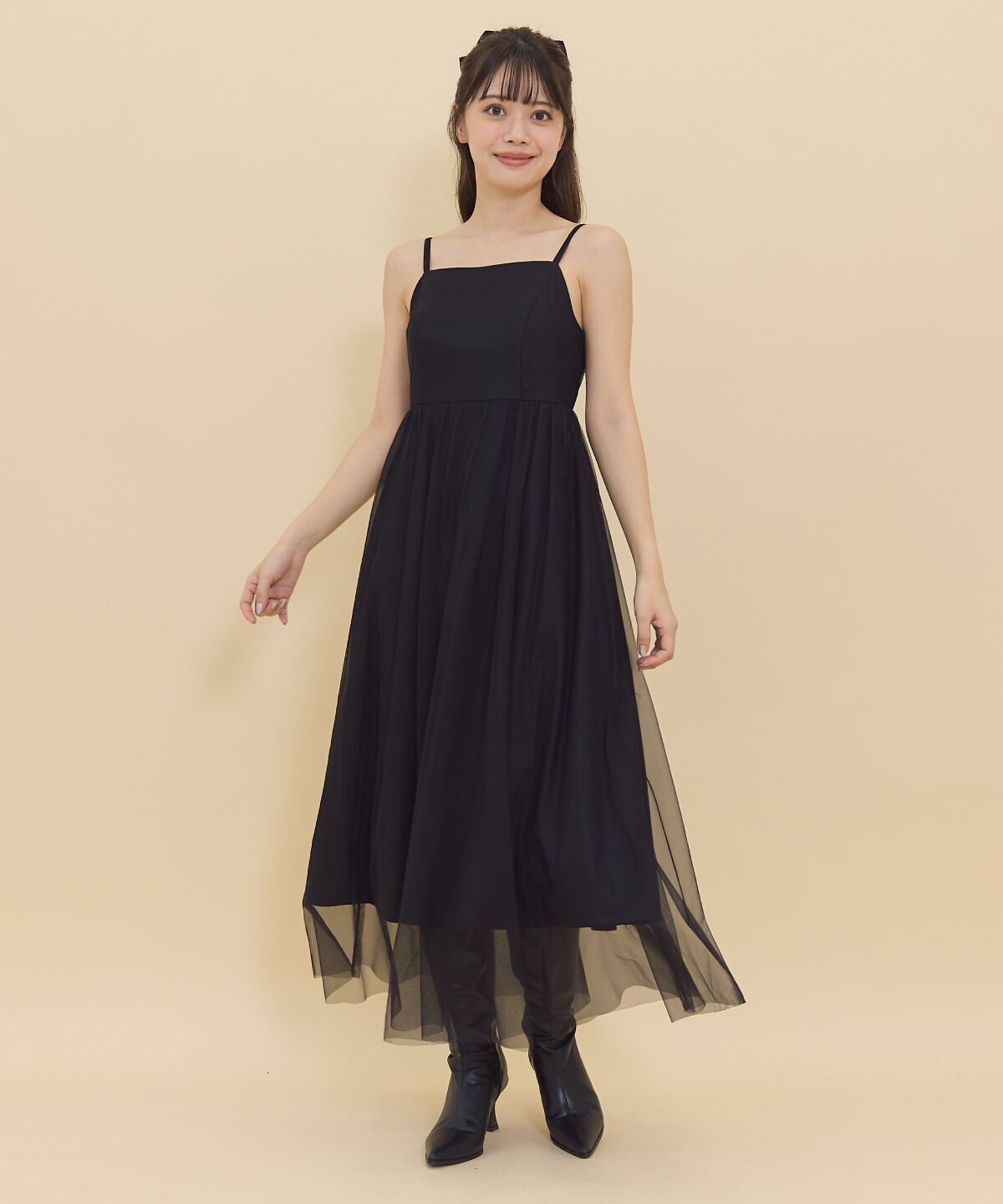 REDYAZEL「チュールレイヤードワンピース」|ワンピース|