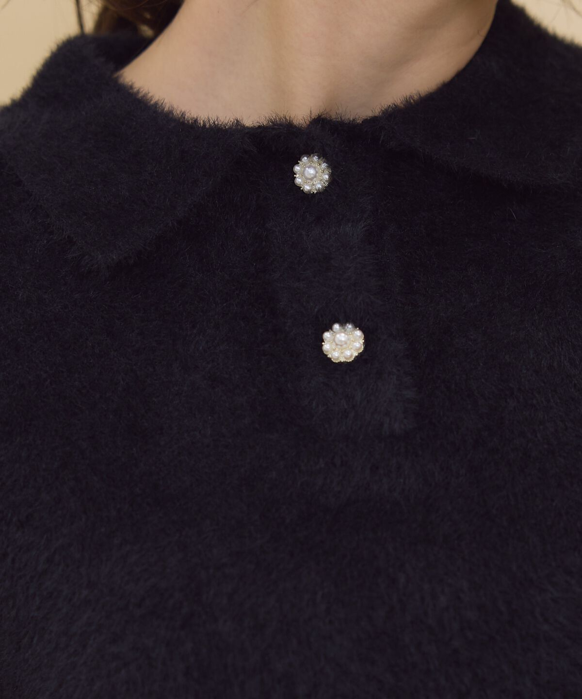 REDYAZEL「シャギーポロニットトップス」|ニット・セーター|