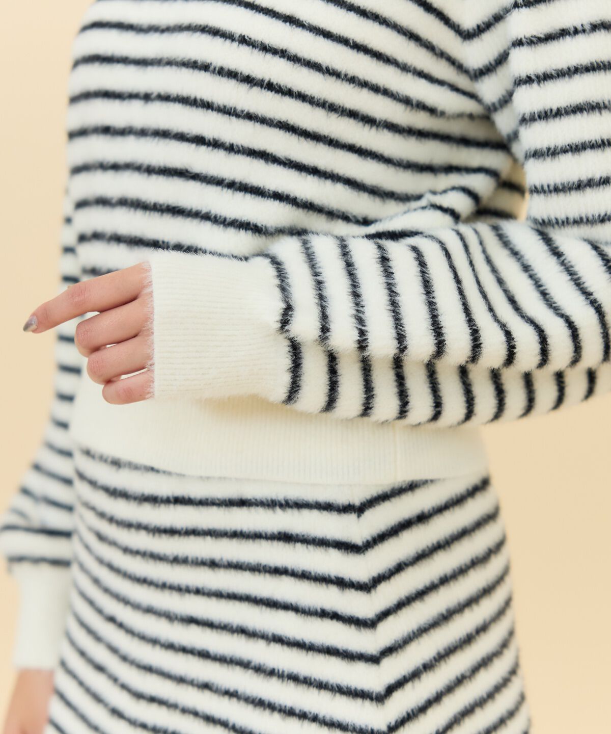 REDYAZEL「シャギーポロニットトップス」|ニット・セーター|