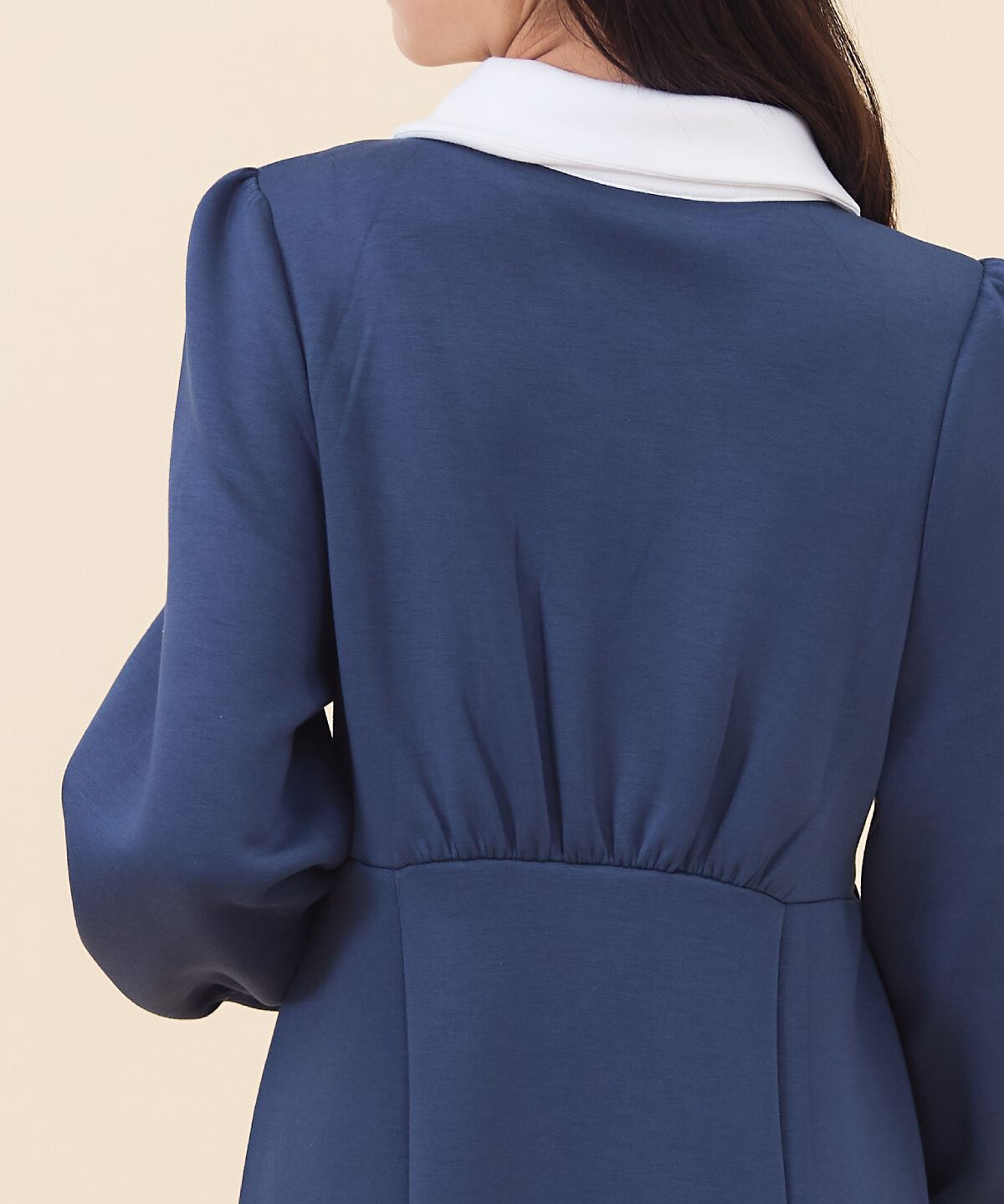 REDYAZEL「襟付きダンボールロングワンピース」|ワンピース|