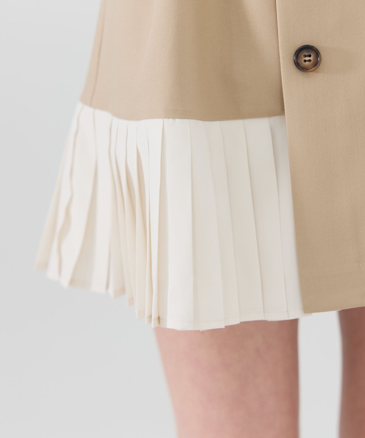 REDYAZEL「プリーツアシメミニスカート」|フレア|