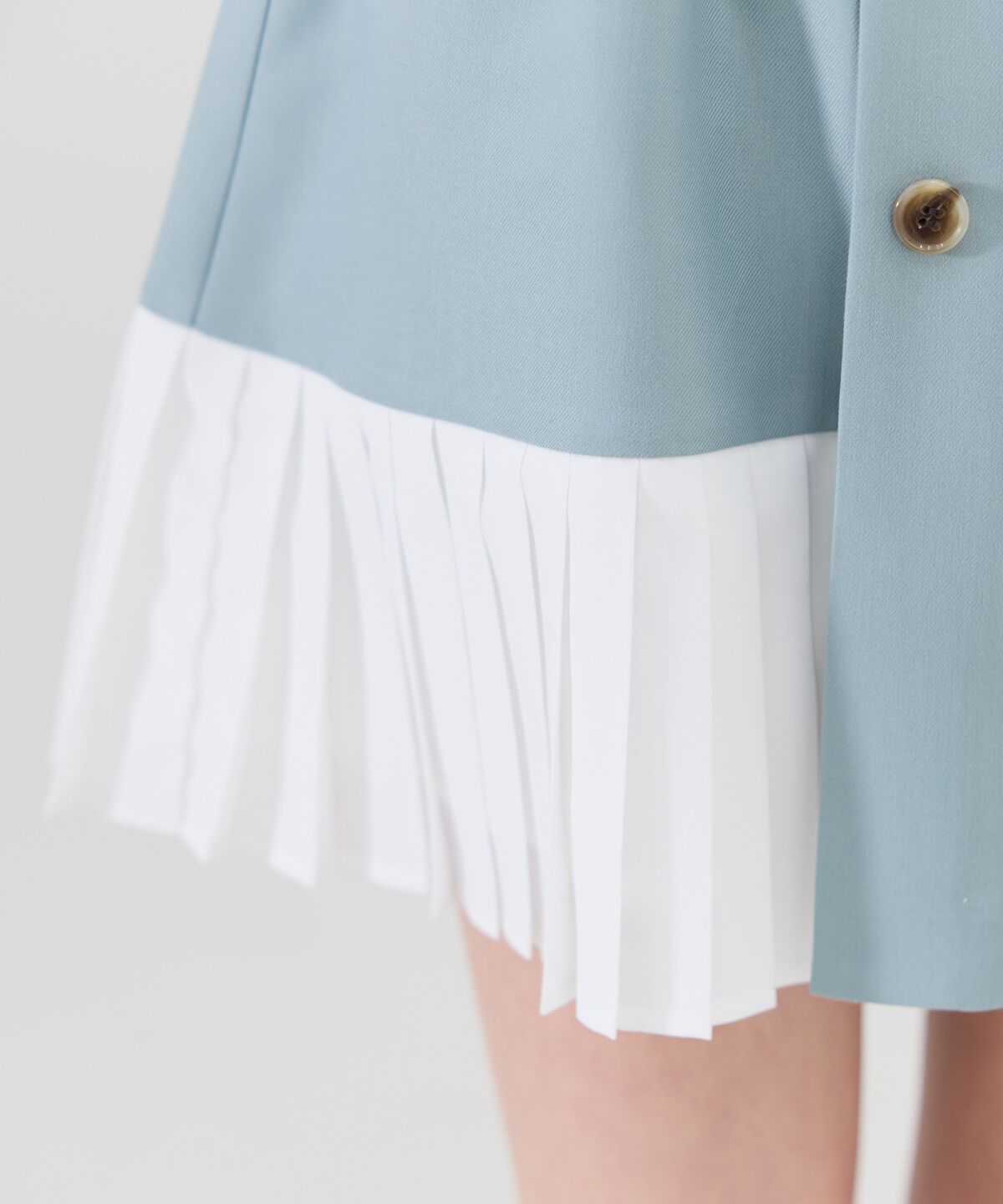 REDYAZEL「プリーツアシメミニスカート」|フレア|
