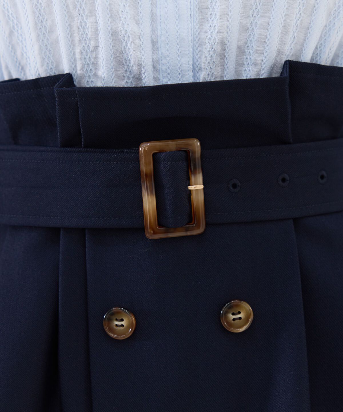 REDYAZEL「プリーツアシメミニスカート」|フレア|