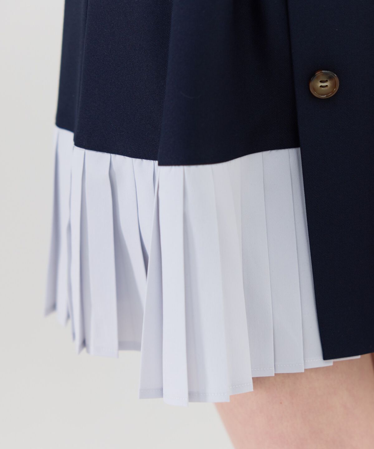 REDYAZEL「プリーツアシメミニスカート」|フレア|