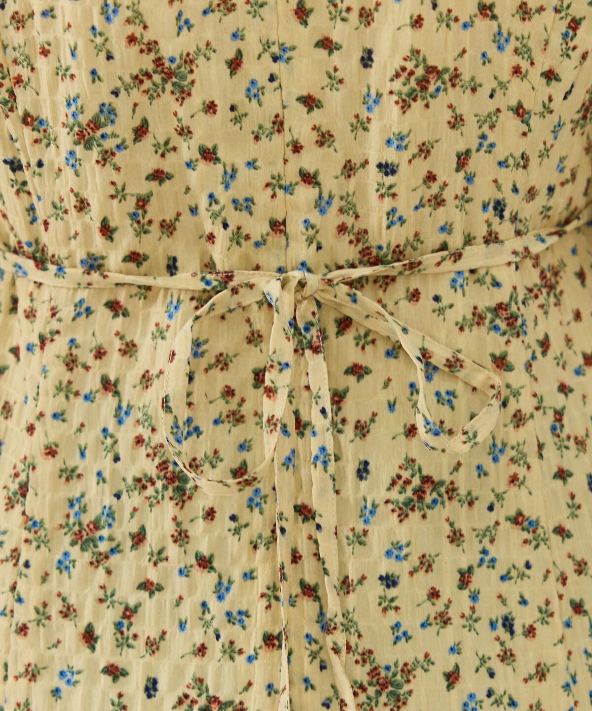 REDYAZEL「フラワープリントシャーリングワンピース」|ワンピース|