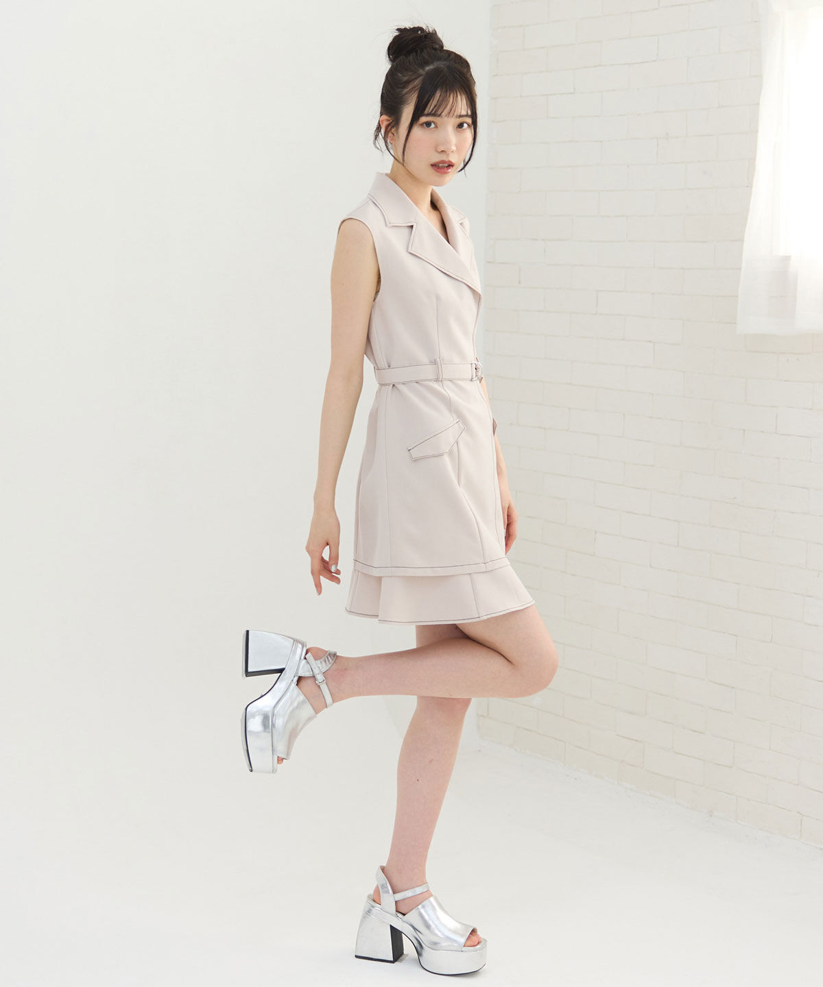 REDYAZEL「レイヤードライクミニワンピース」|ワンピース|