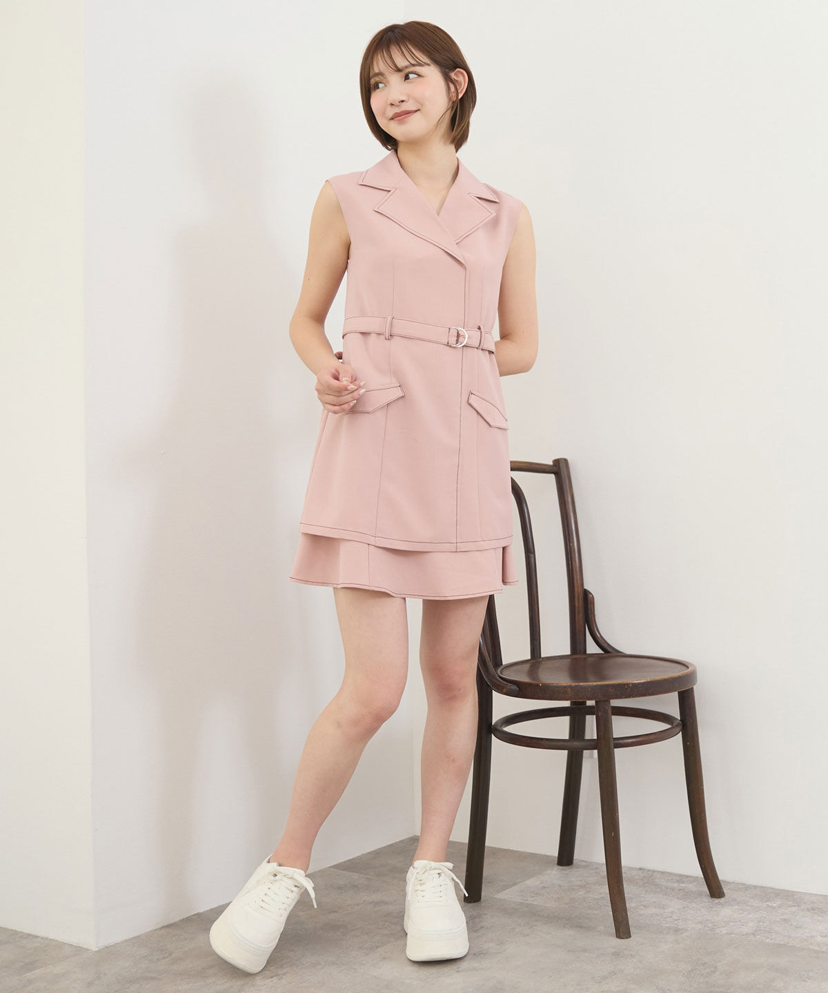 REDYAZEL「レイヤードライクミニワンピース」|ワンピース|