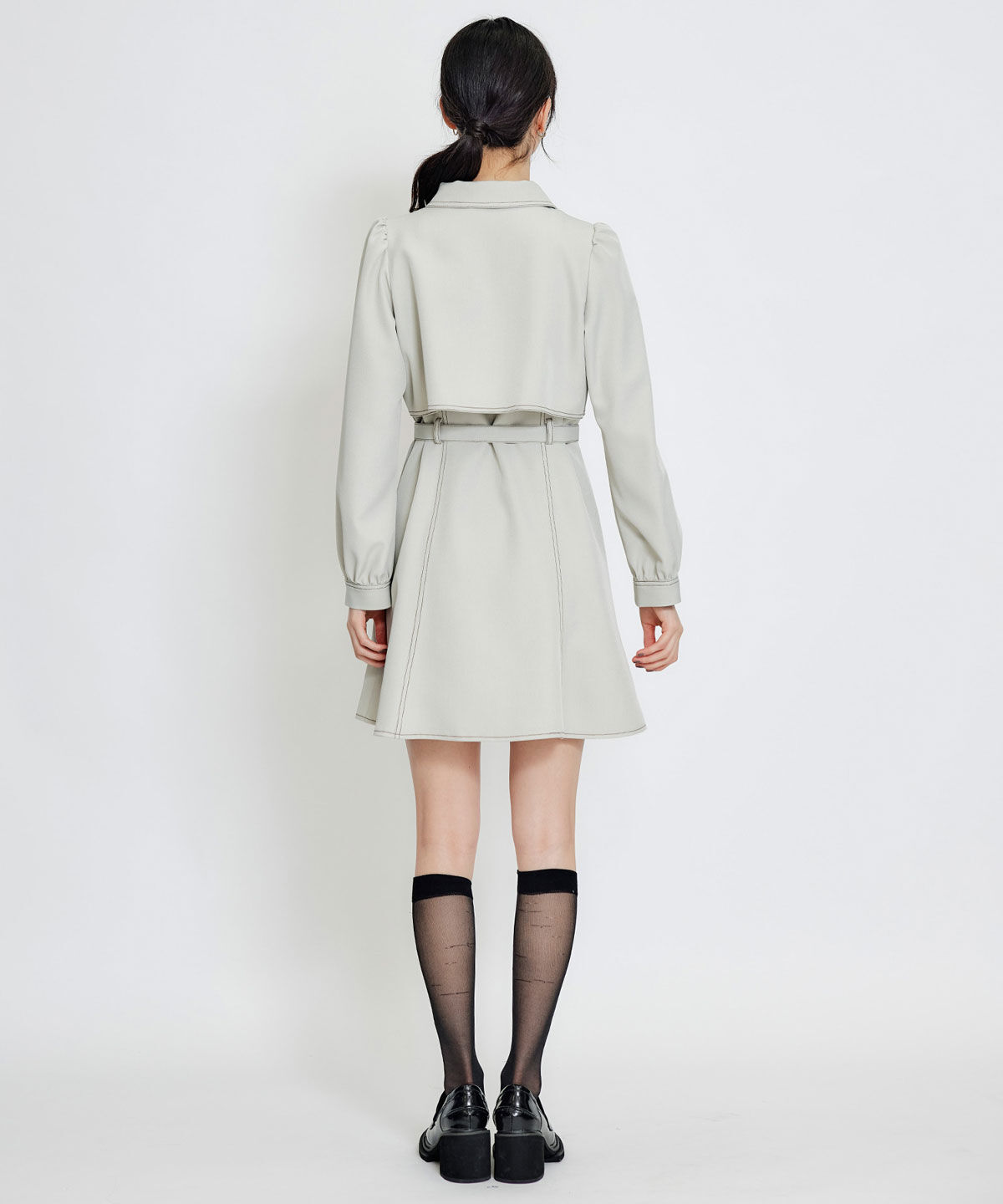 REDYAZEL「レザーライクチャンキーヒールローファー」|パンプス|