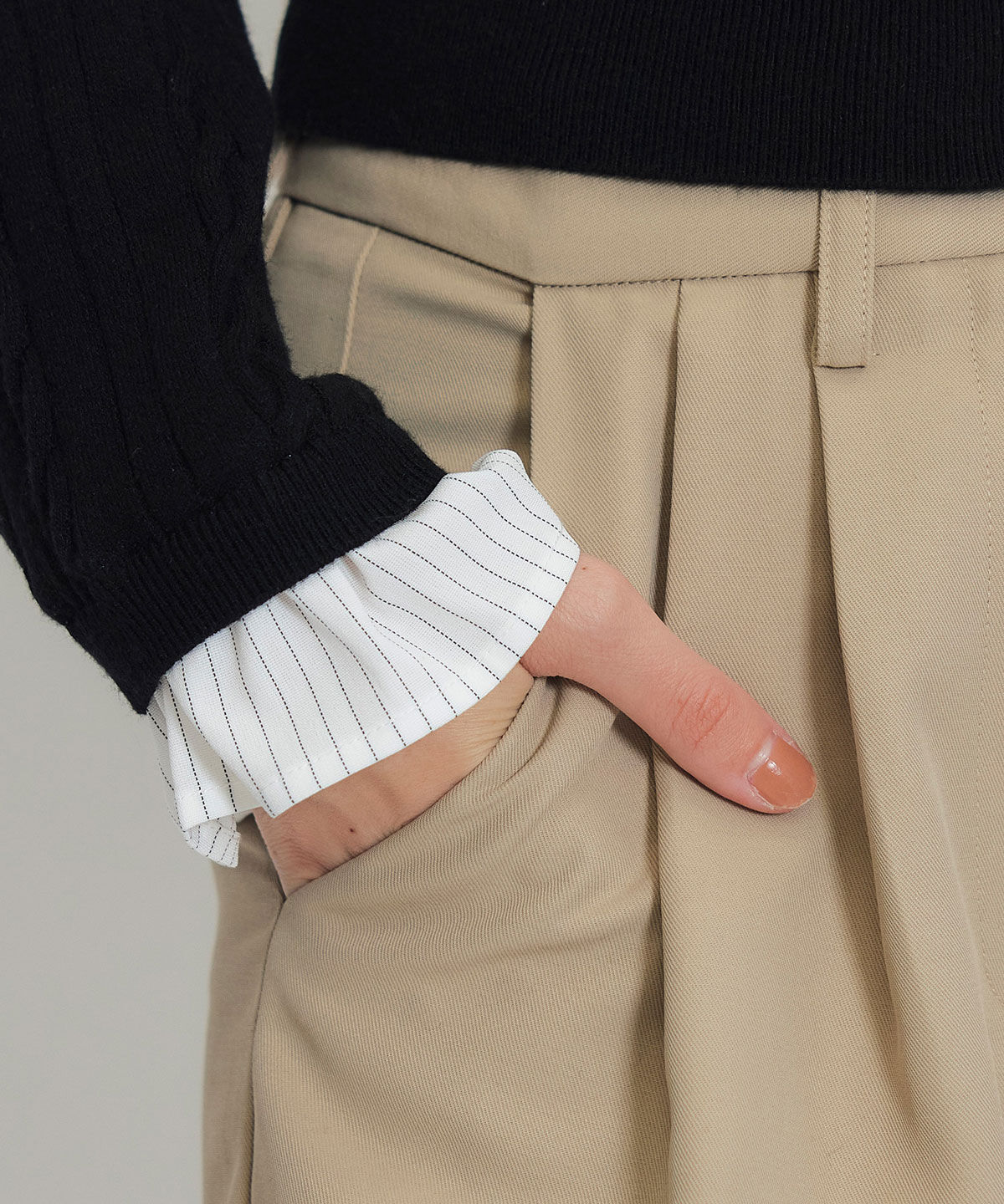 REDYAZEL「ベーシックタックショートパンツ」|キュロット|