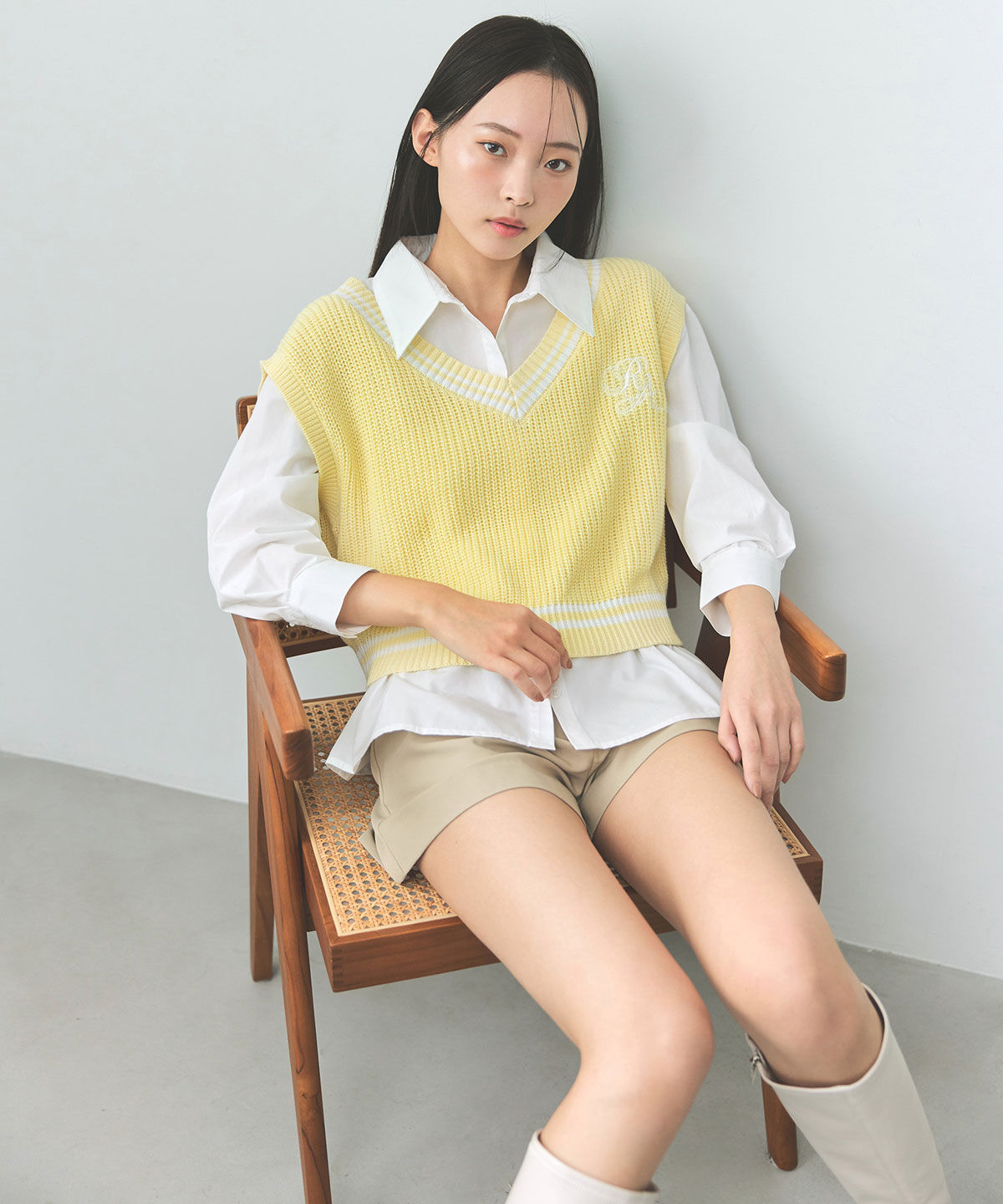 REDYAZEL「ベーシックタックショートパンツ」|キュロット|