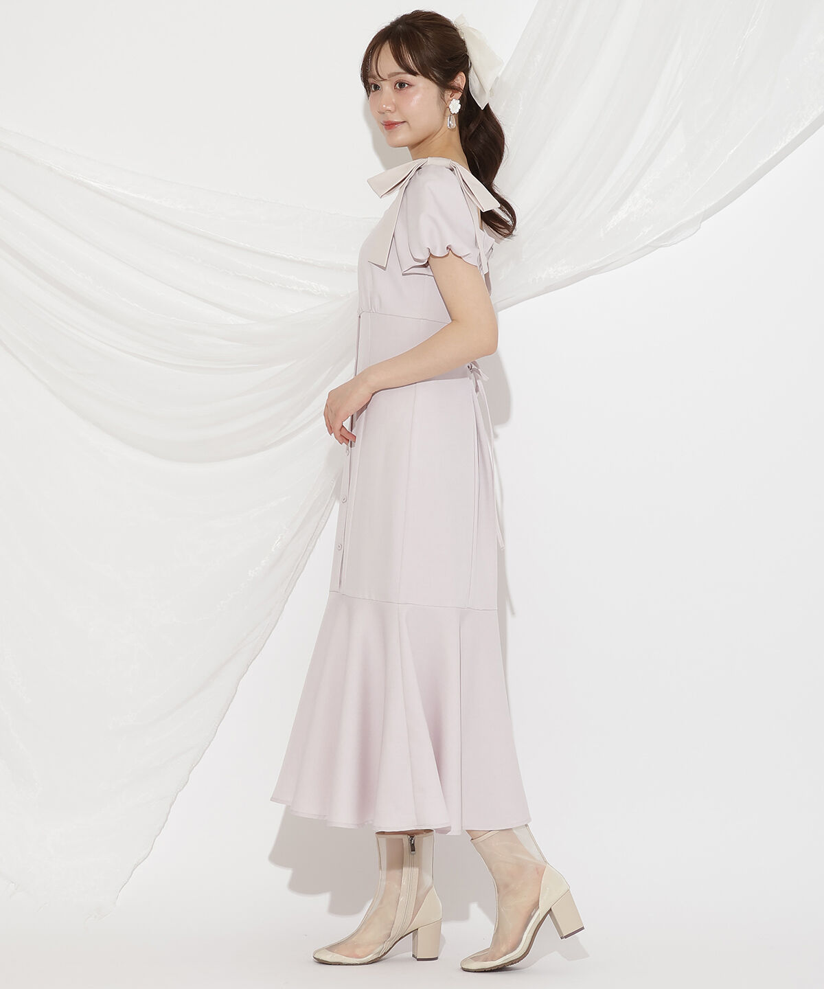 WILLSELECTION「ショルダーリボンマーメイドワンピース」|ワンピース|