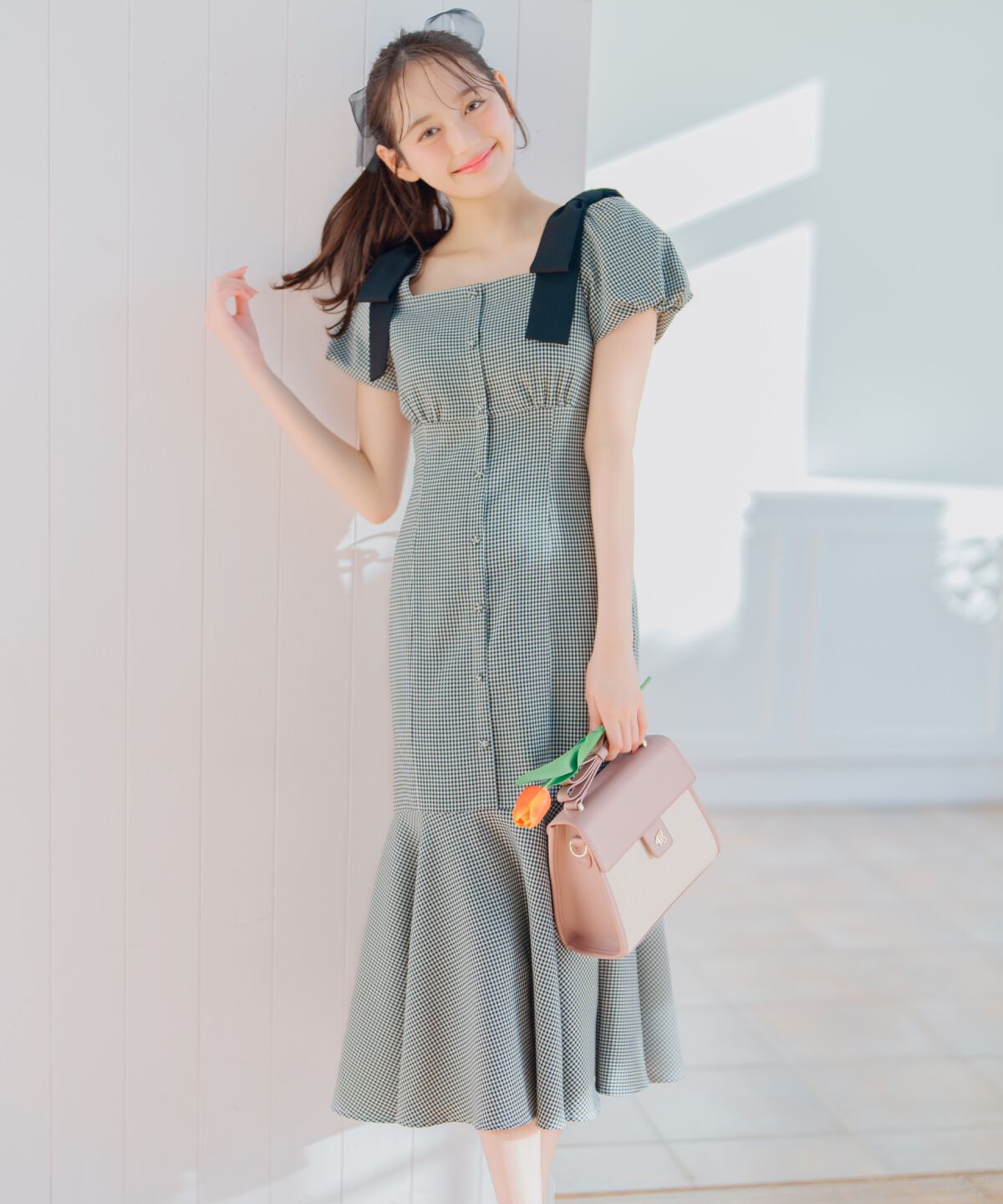 WILLSELECTION「ショルダーリボンマーメイドワンピース」|ワンピース|